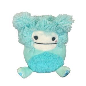 Squishmallow Joelle the Bigfoot Yeti Blue 5" Preowned Plush Stuffed Animal Furry